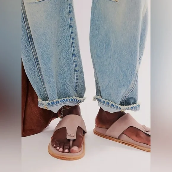 🆕 FREE PEOPLE | MIKA FOOTBED SANDALS | ORCHID ICE | SIZE: 8.5 - Picture 6 of 8